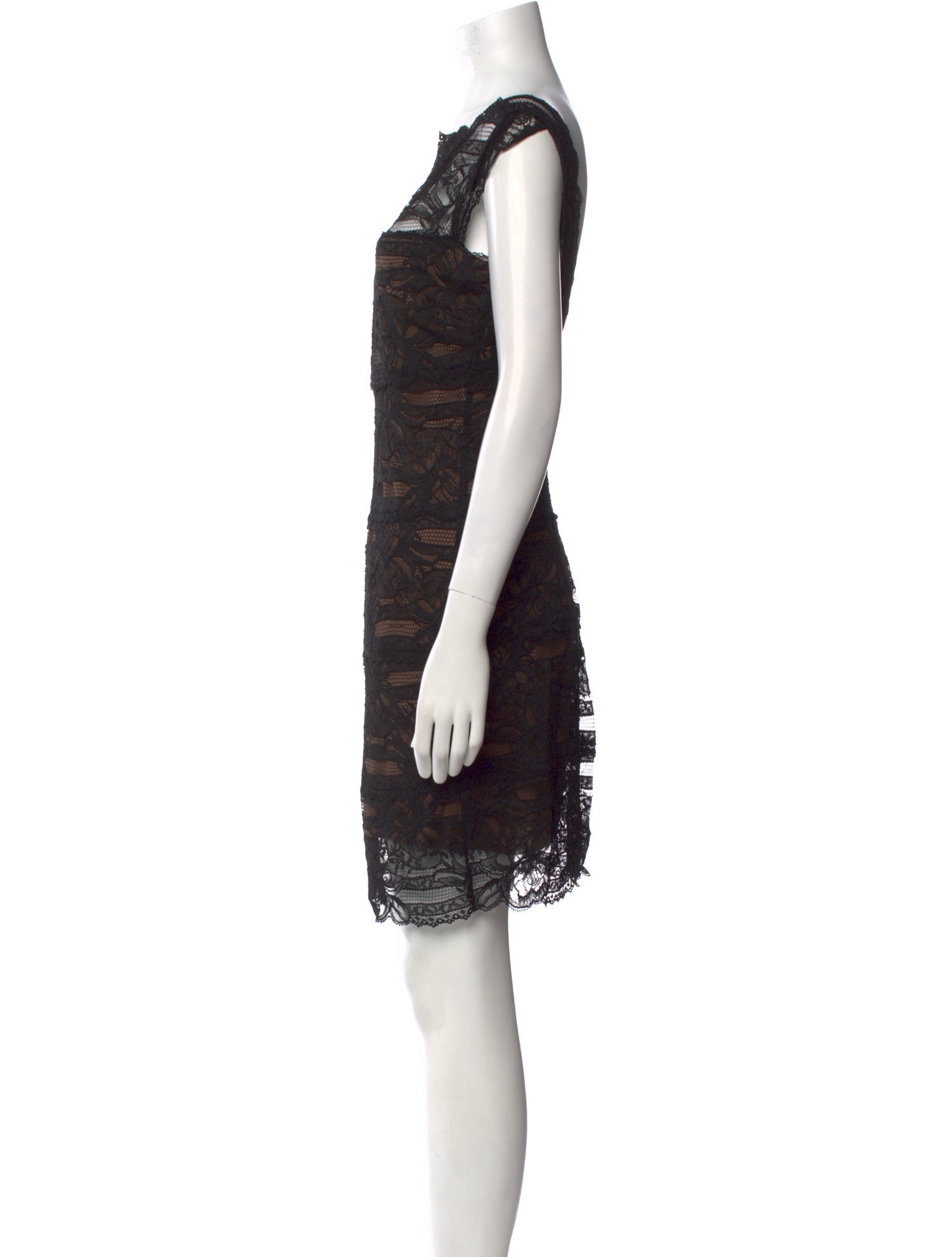 Nicole Miller Lace Pattern Mini Dress