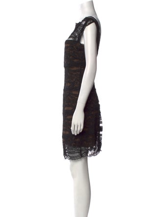 Nicole Miller Lace Pattern Mini Dress