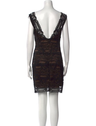 Nicole Miller Lace Pattern Mini Dress