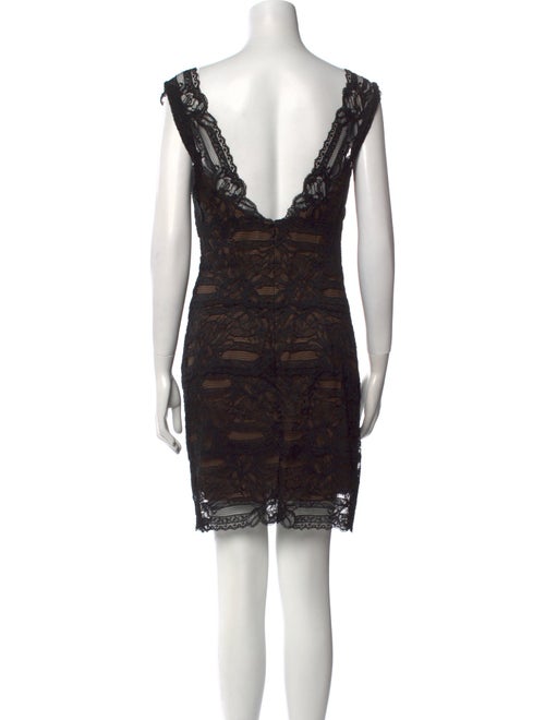 Nicole Miller Lace Pattern Mini Dress
