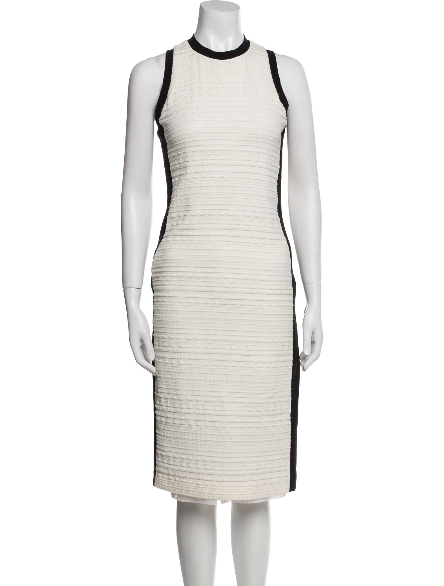 Nicole Miller Crew Neck Midi Length Dress