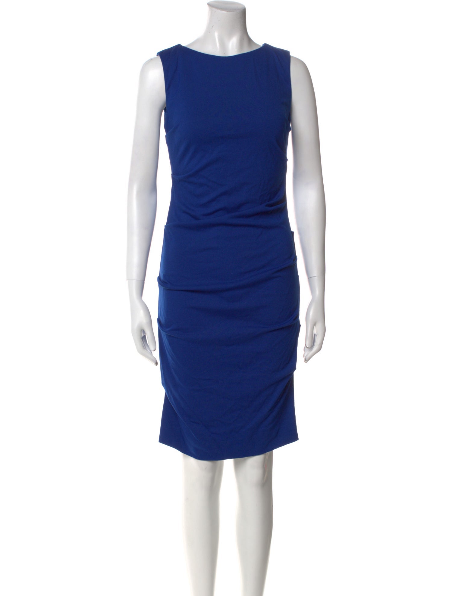 Nicole Miller Bateau Neckline Knee-Length Dress
