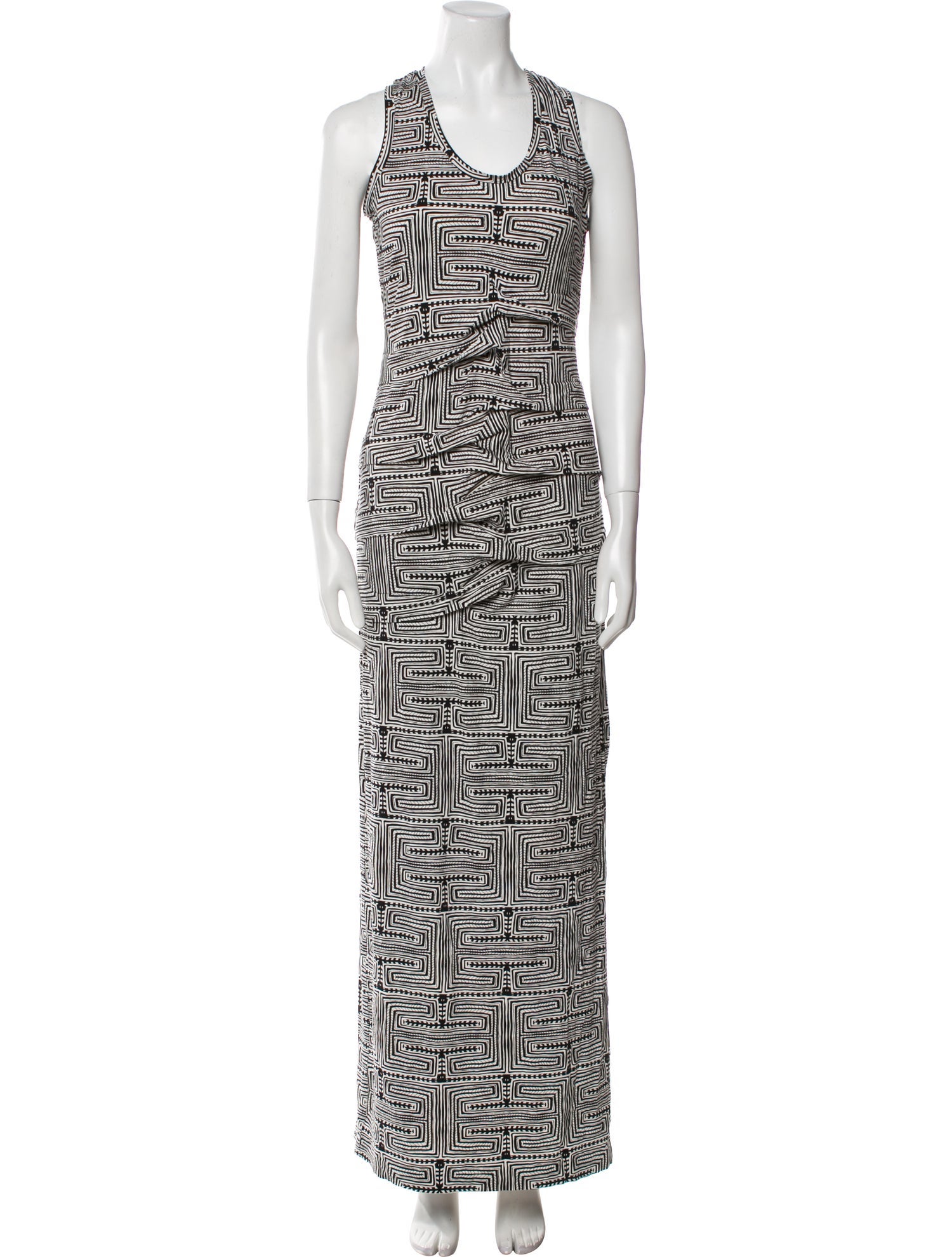 Nicole Miller Printed Long Dress