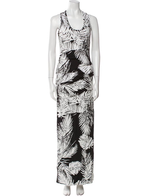 Nicole Miller Printed Long Dress