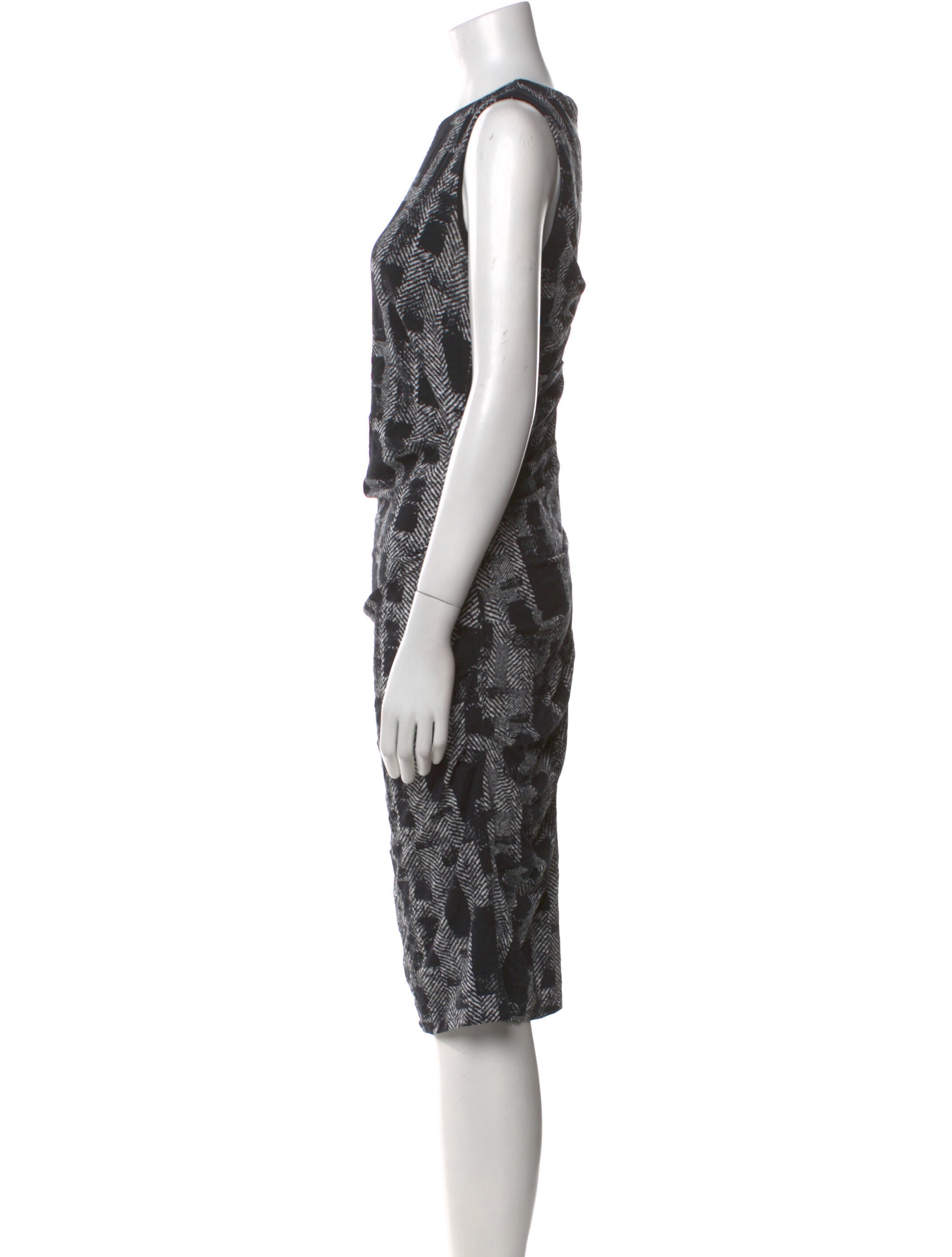 Nicole Miller Printed Knee-Length Dress