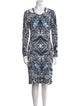 Nicole Miller Printed Mini Dress