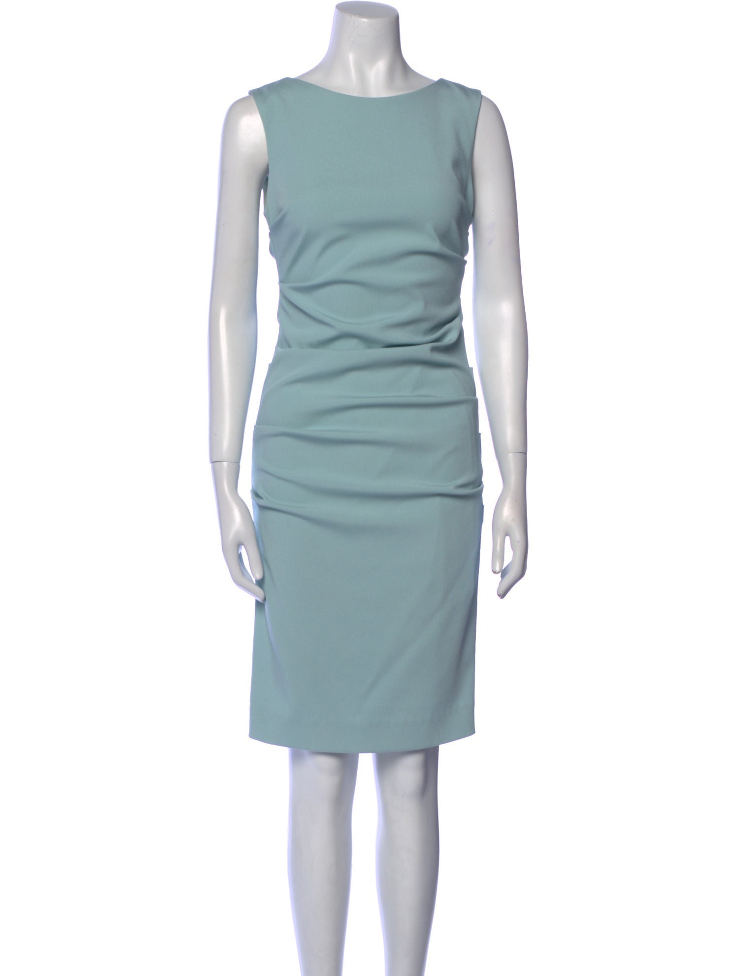 Nicole Miller Bateau Neckline Knee-Length Dress