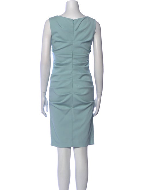 Nicole Miller Bateau Neckline Knee-Length Dress