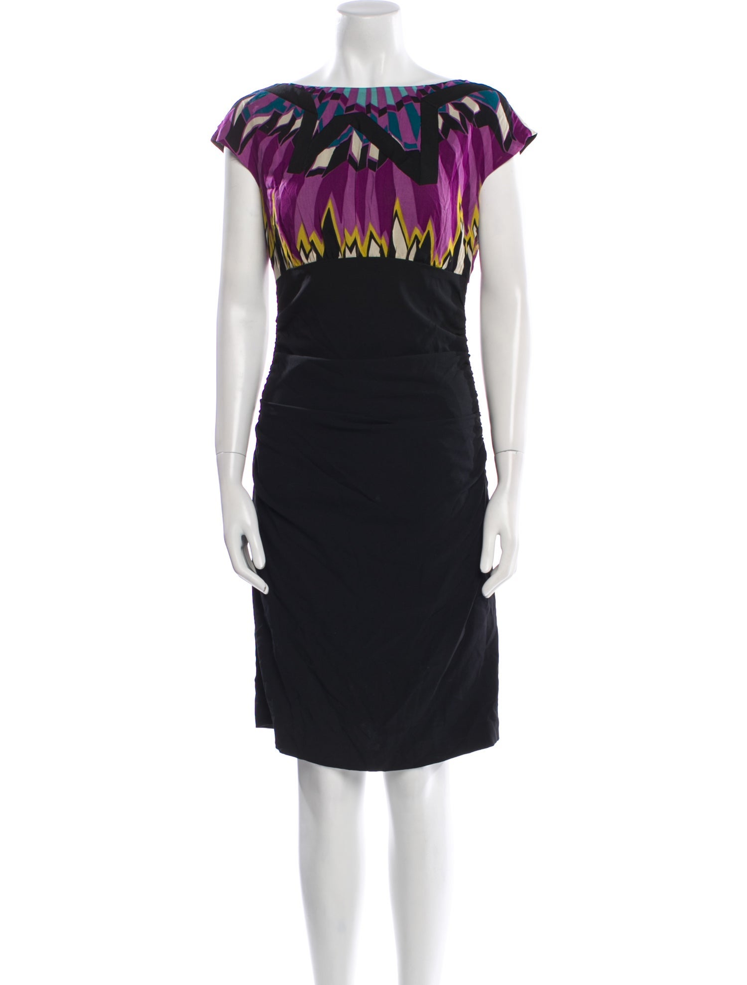 Nicole Miller Silk Knee-Length Dress