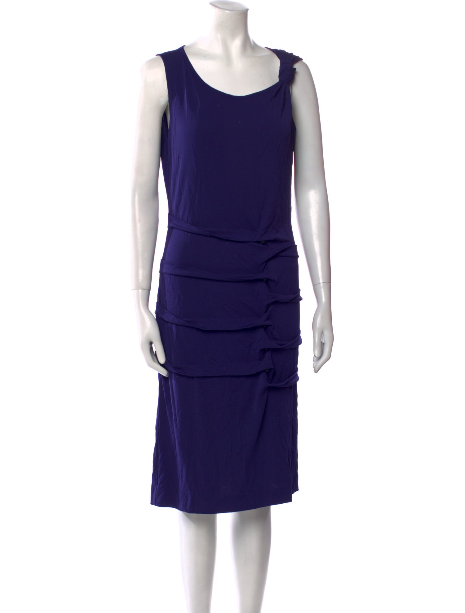 Nicole Miller Scoop Neck Knee-Length Dress