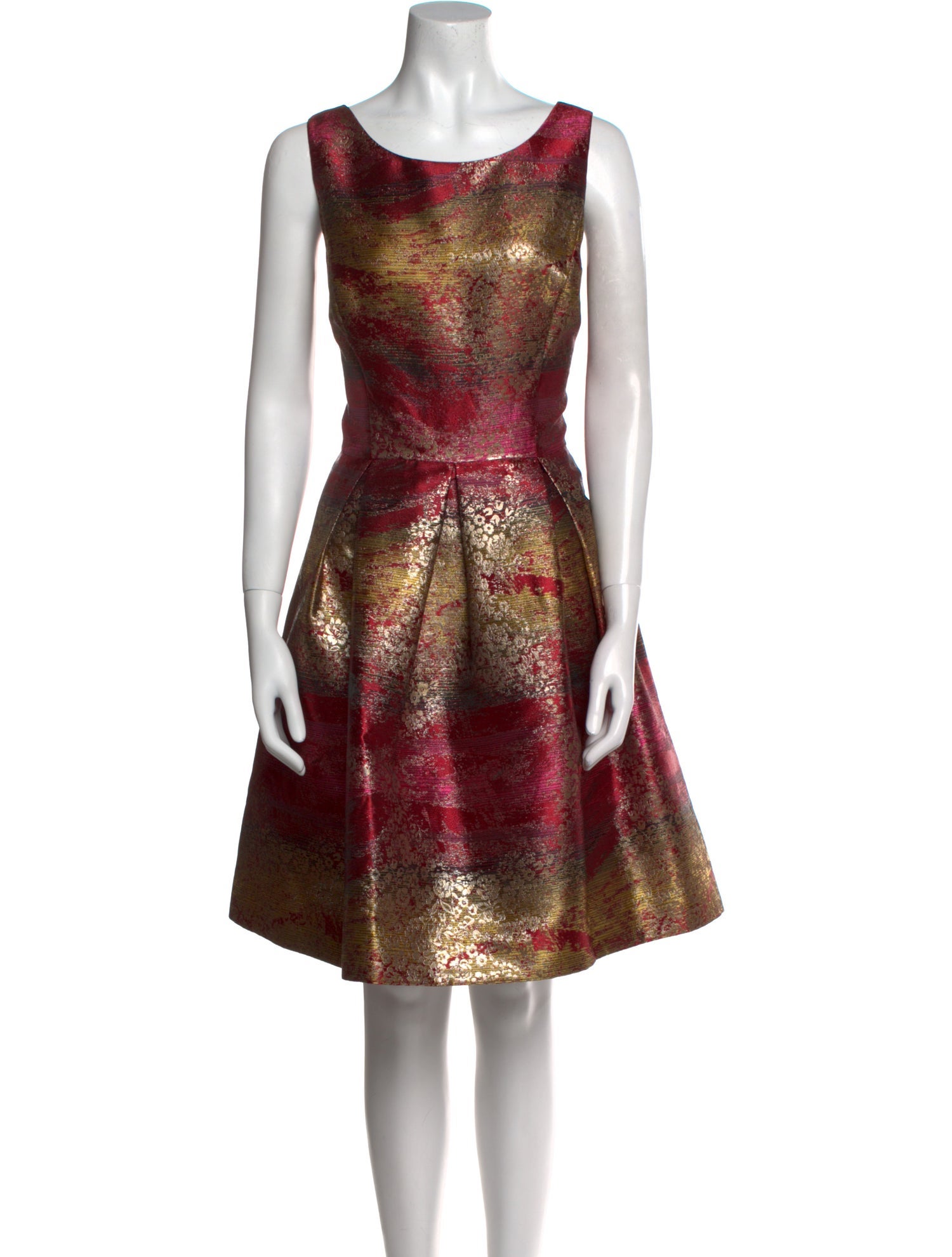 Nicole Miller Printed Knee-Length Dress
