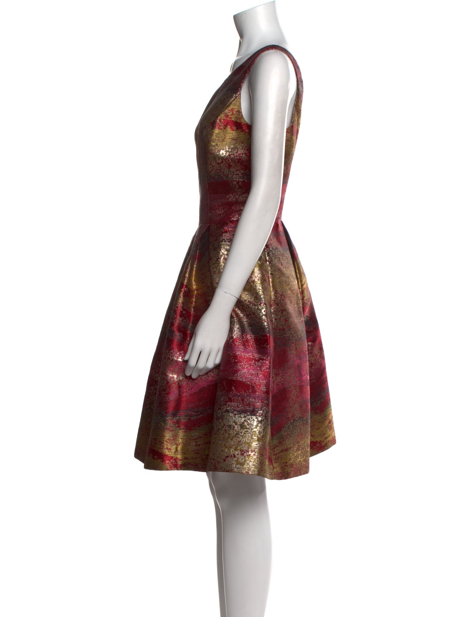 Nicole Miller Printed Knee-Length Dress