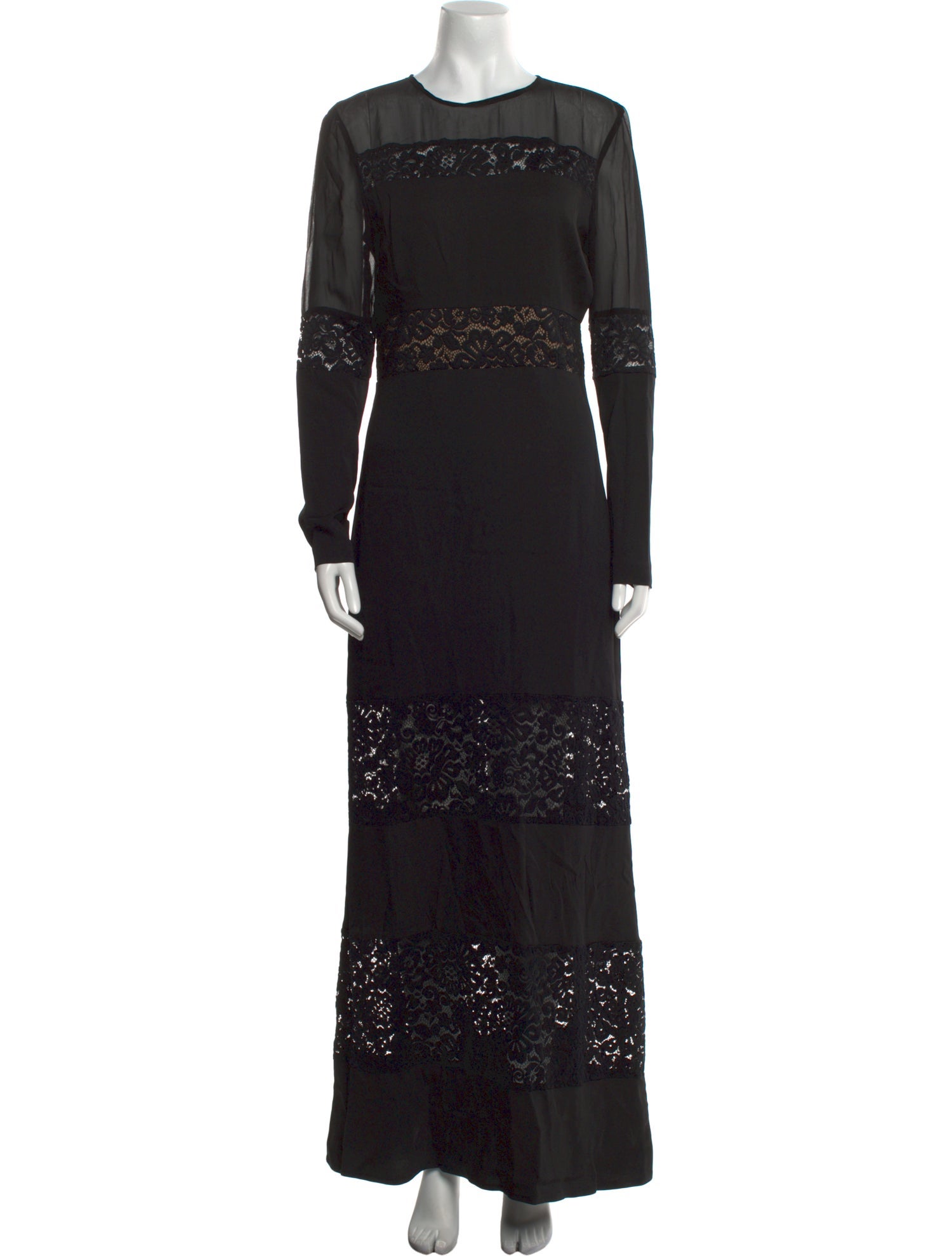 Nicole Miller Lace Pattern Long Dress