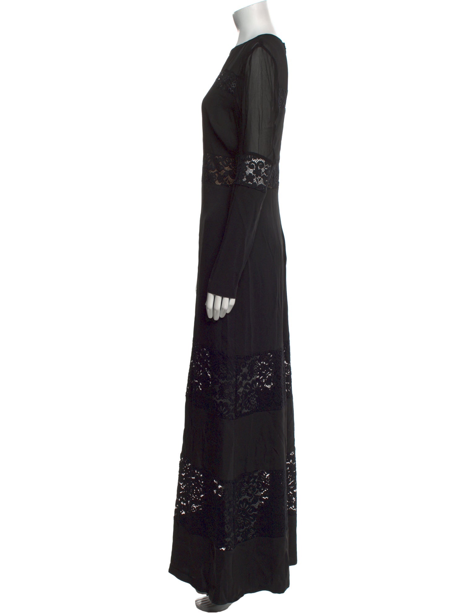 Nicole Miller Lace Pattern Long Dress