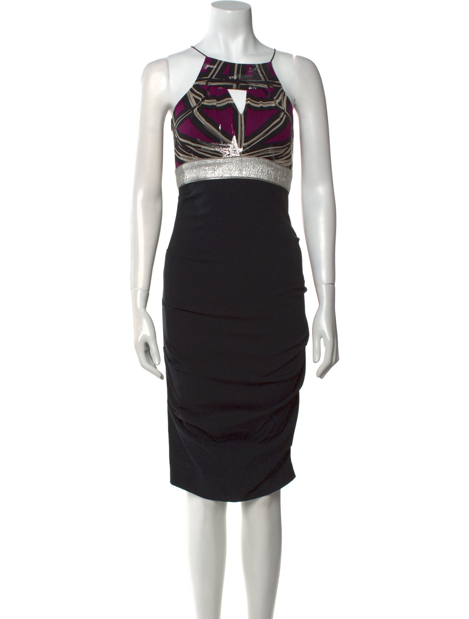 Nicole Miller Silk Knee-Length Dress