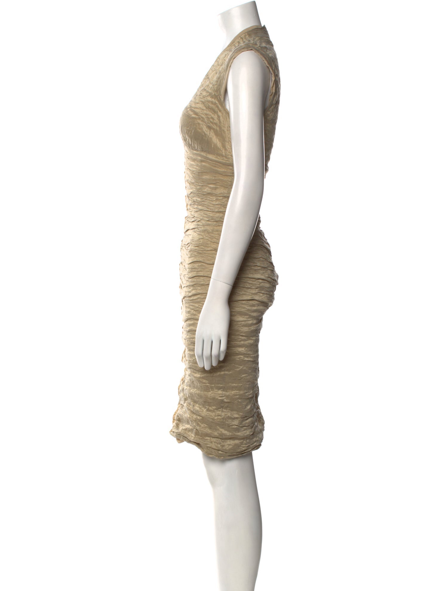 Nicole Miller V-Neck Knee-Length Dress