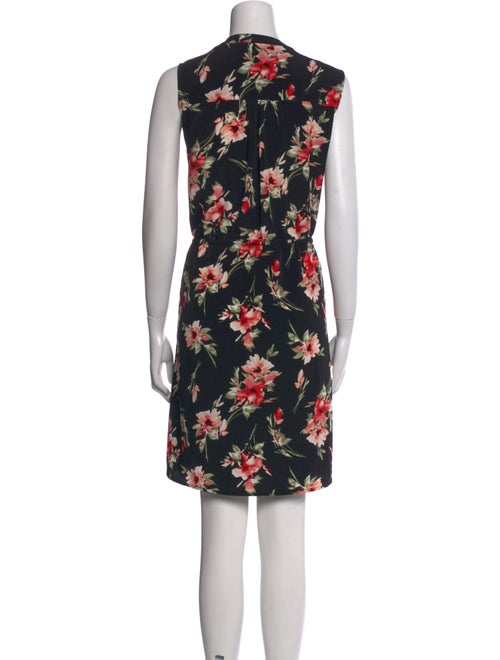 Nicole Miller Floral Print Knee-Length Dress