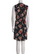 Nicole Miller Floral Print Knee-Length Dress