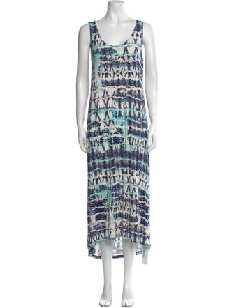 Nicole Miller Printed Long Dress