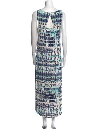 Nicole Miller Printed Long Dress