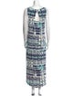 Nicole Miller Printed Long Dress