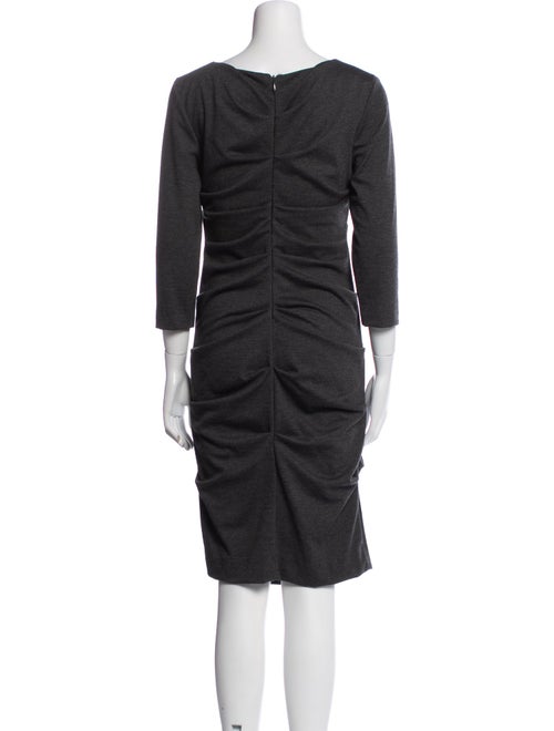 Nicole Miller Bateau Neckline Knee-Length Dress