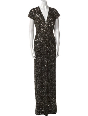 Nicole Miller Patterned Long Dress