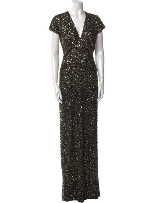 Nicole Miller Patterned Long Dress