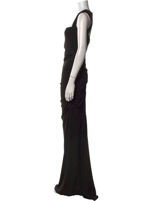 Nicole Miller Square Neckline Long Dress