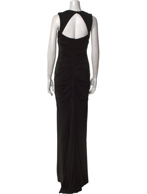 Nicole Miller Square Neckline Long Dress