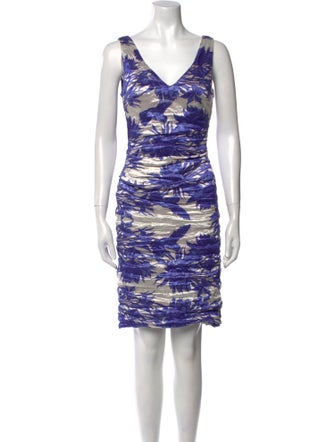 Nicole Miller Printed Mini Dress