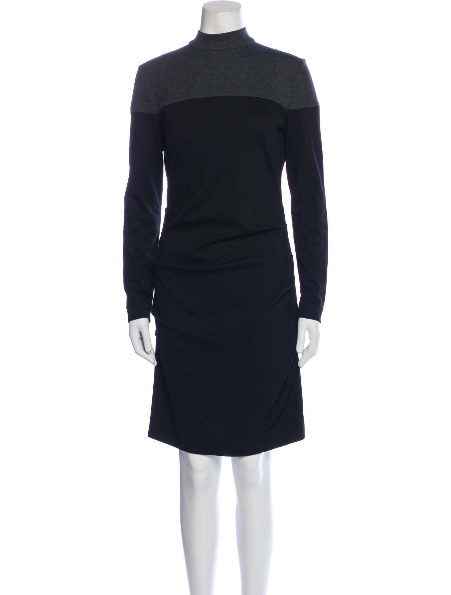 Nicole Miller Mock Neck Mini Dress