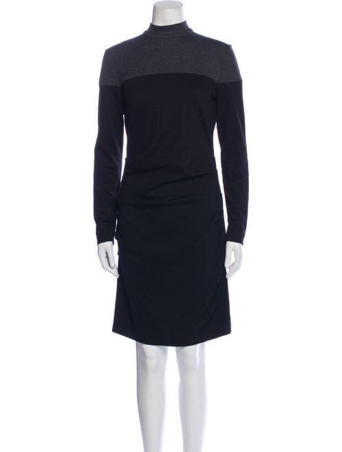 Nicole Miller Mock Neck Mini Dress
