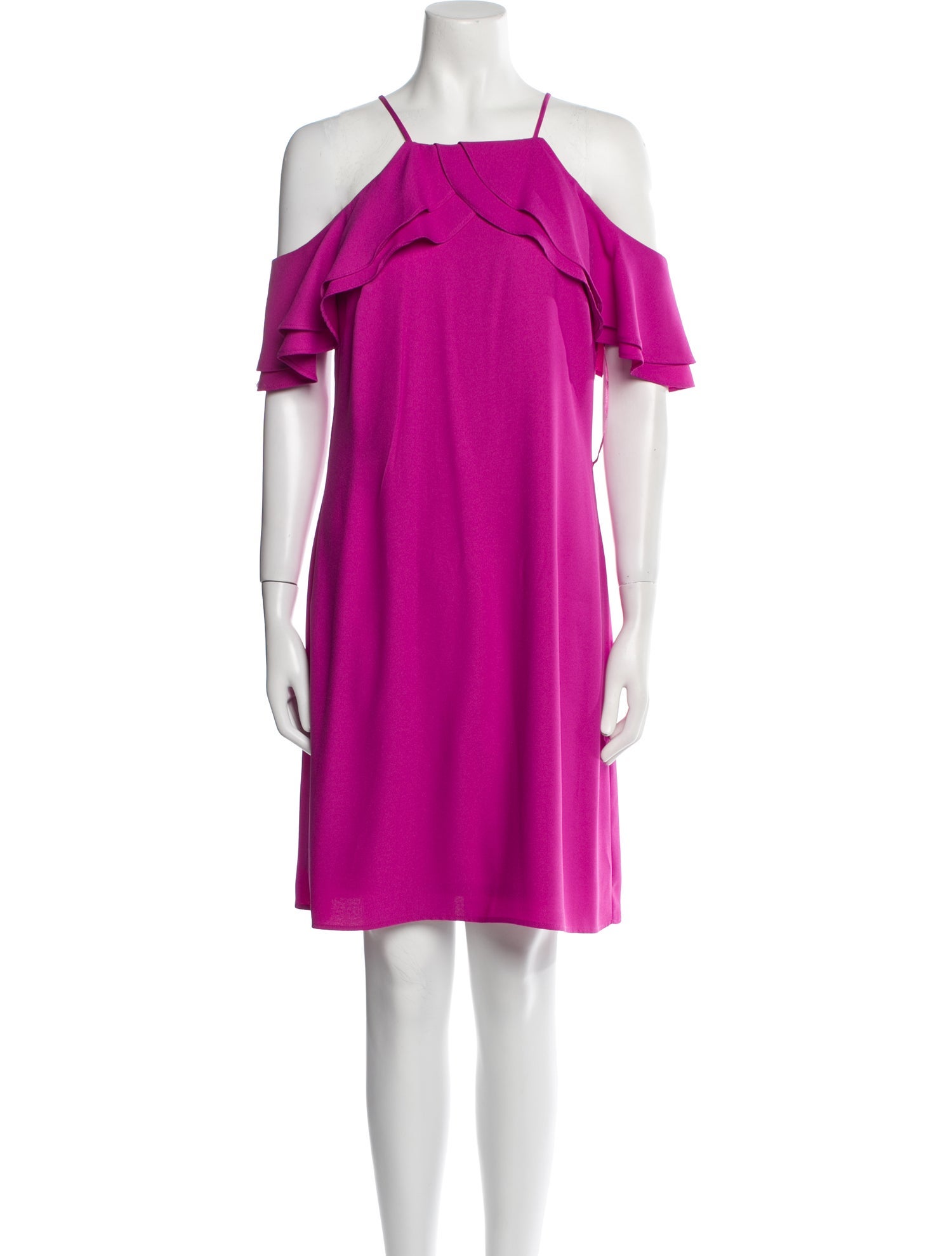 Nicole Miller Square Neckline Knee-Length Dress