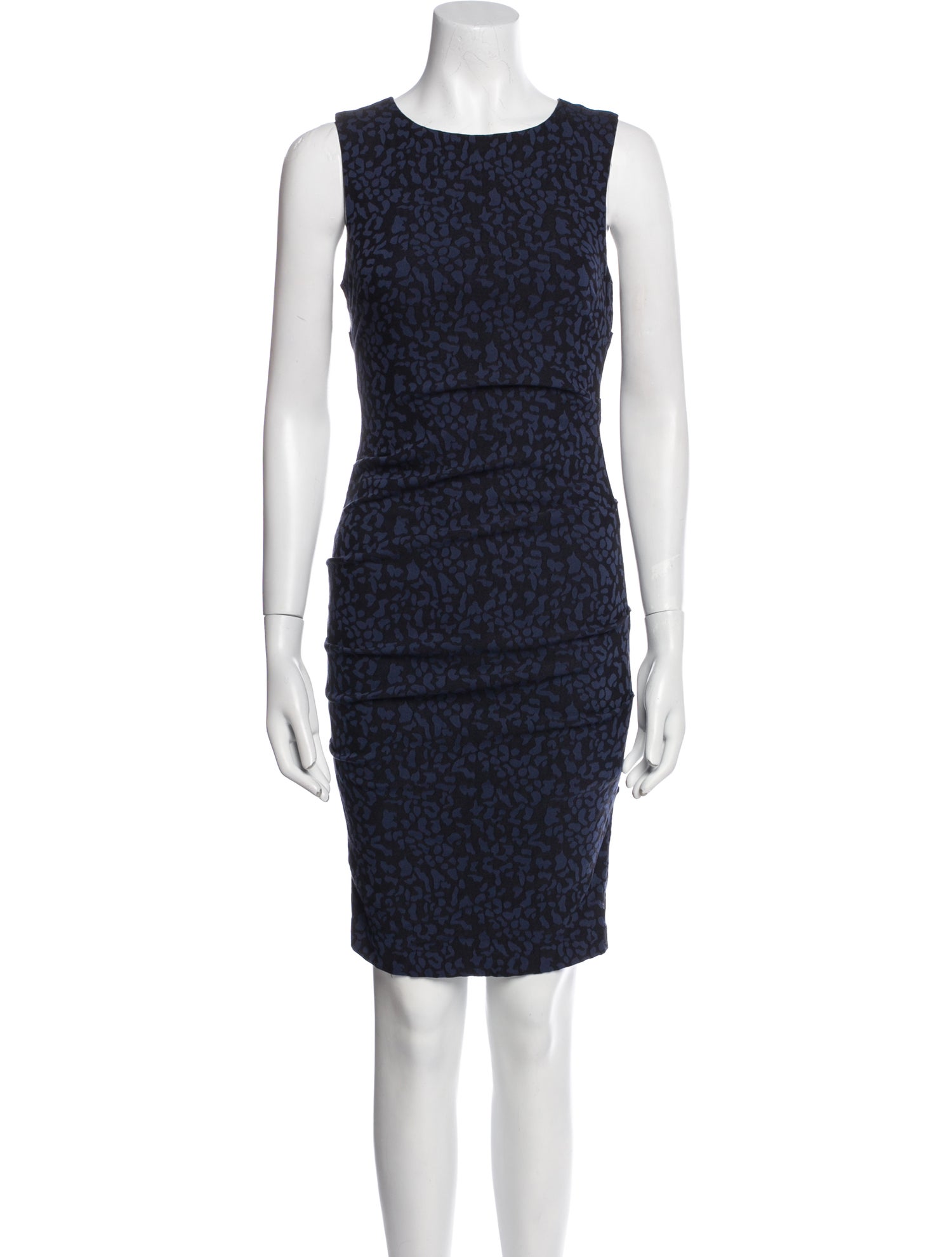 Nicole Miller Scoop Neck Mini Dress