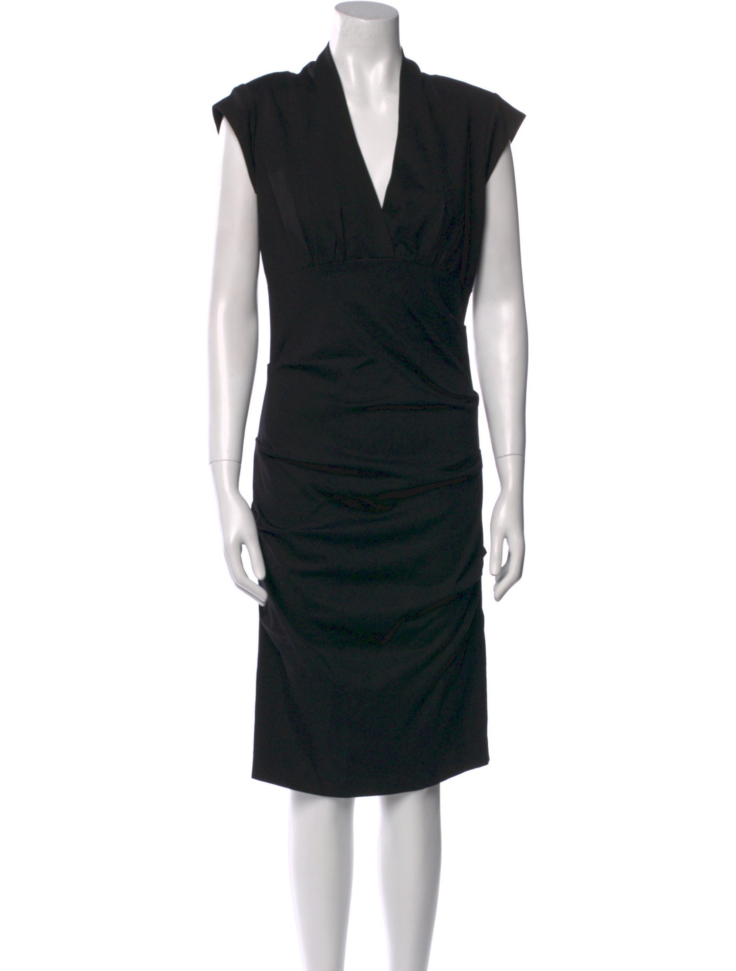 Nicole Miller V-Neck Midi Length Dress