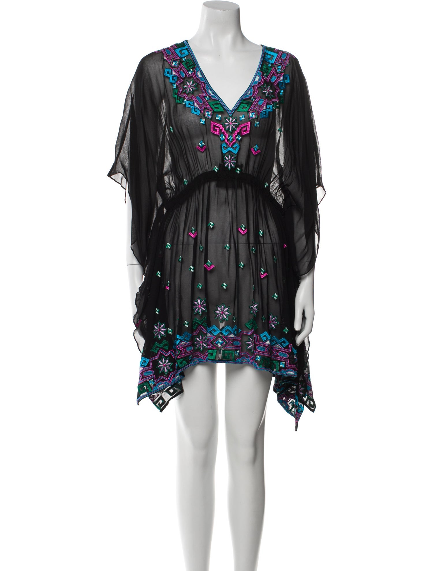 Nicole Miller Printed Knee-Length Dress