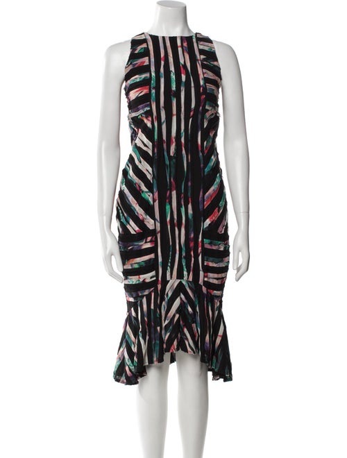 Nicole Miller Printed Midi Length Dress