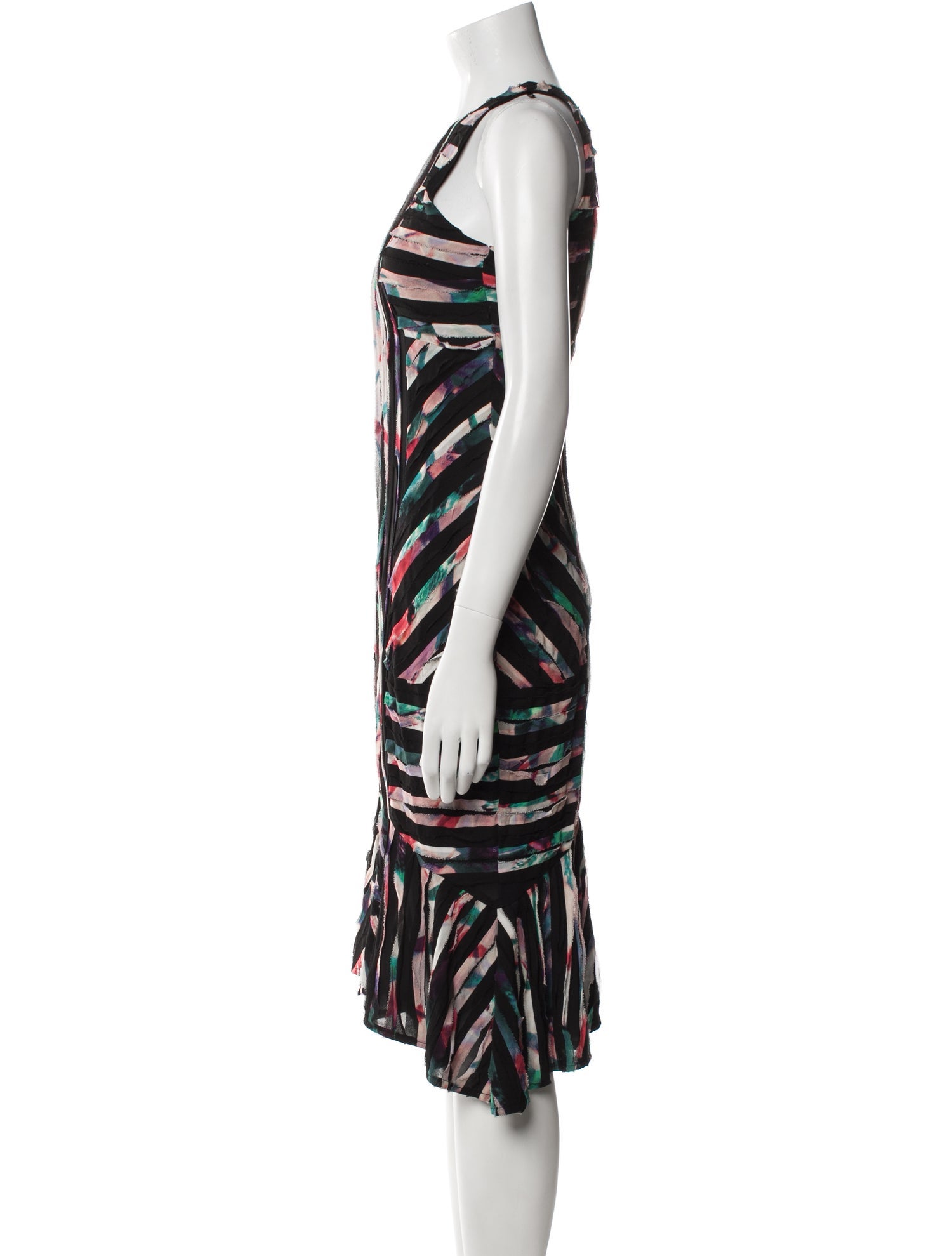 Nicole Miller Printed Midi Length Dress