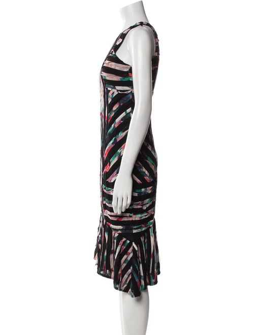Nicole Miller Printed Midi Length Dress