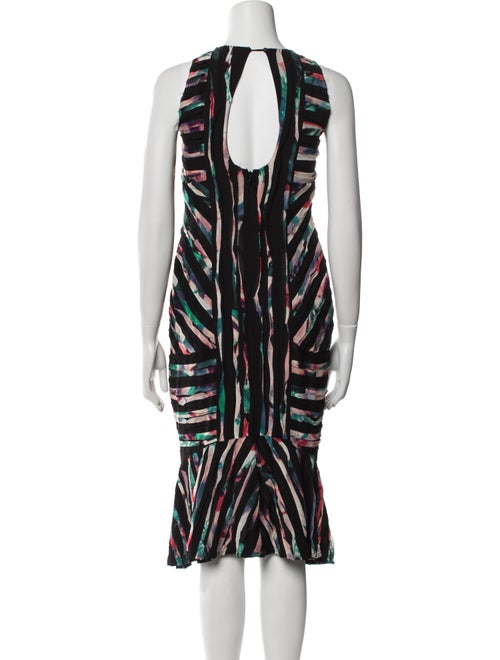 Nicole Miller Printed Midi Length Dress