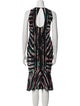 Nicole Miller Printed Midi Length Dress
