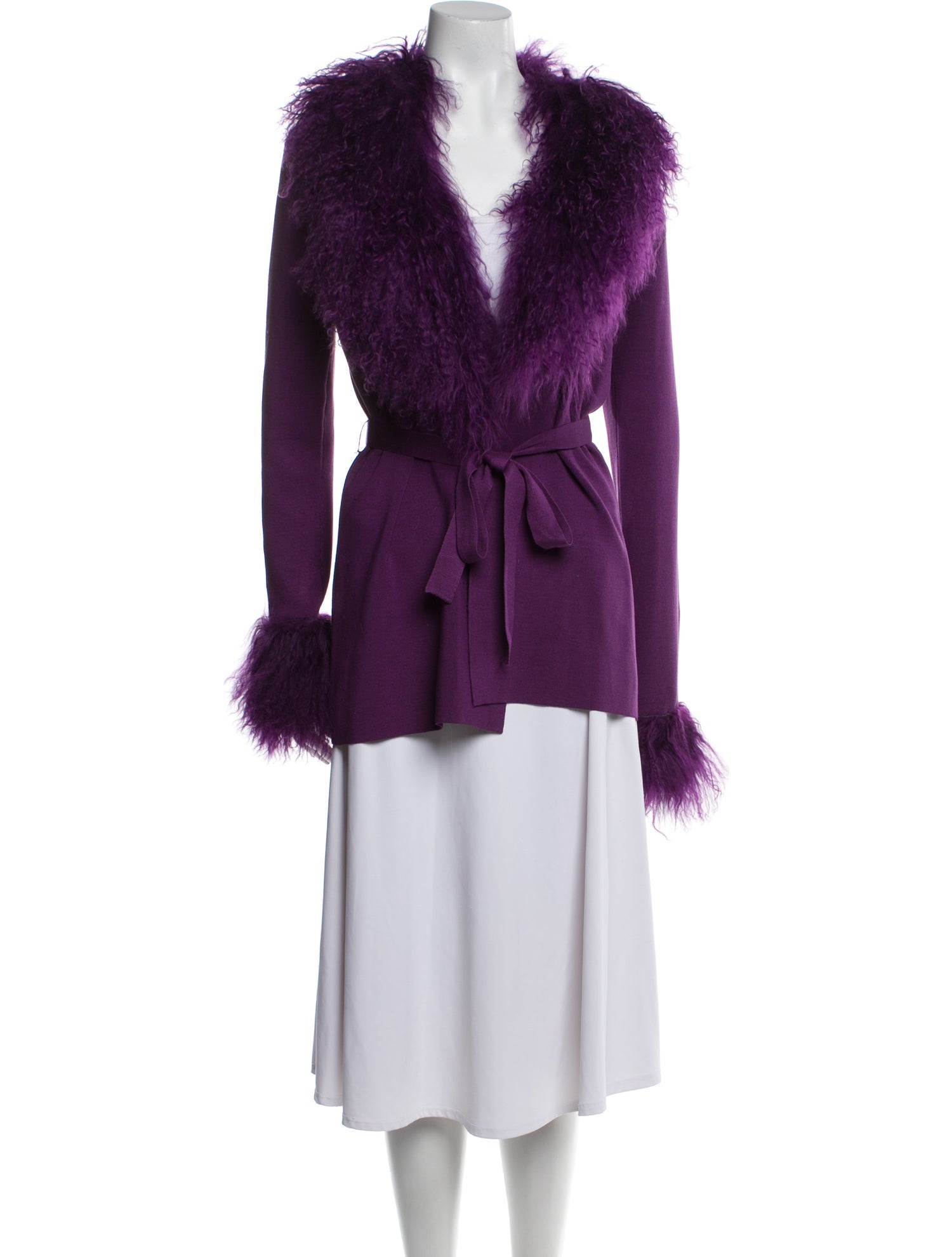 Nicole Miller Silk Fur Jacket