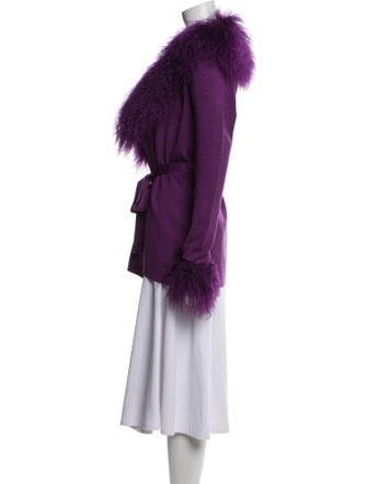 Nicole Miller Silk Fur Jacket