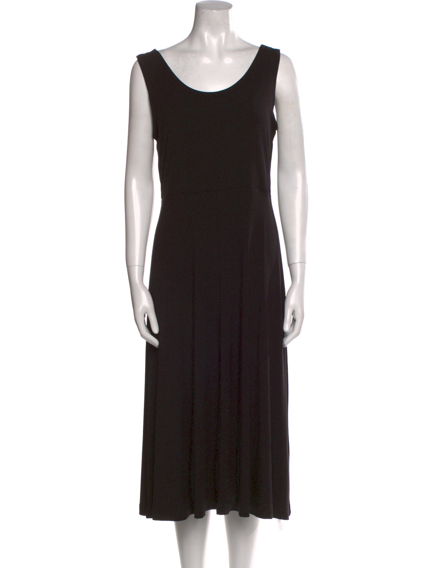 Nicole Miller Scoop Neck Midi Length Dress