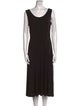 Nicole Miller Scoop Neck Midi Length Dress