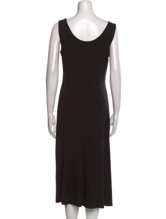 Nicole Miller Scoop Neck Midi Length Dress