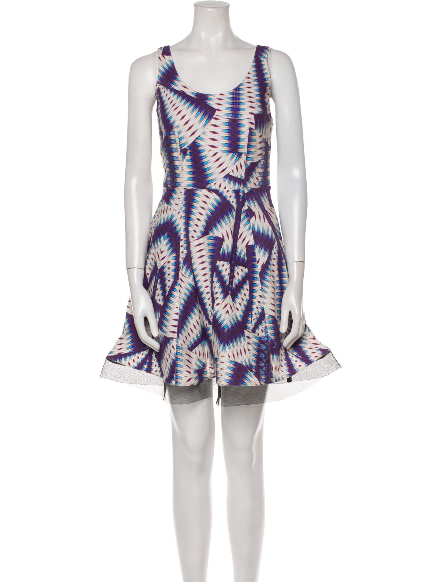 Nicole Miller Printed Mini Dress