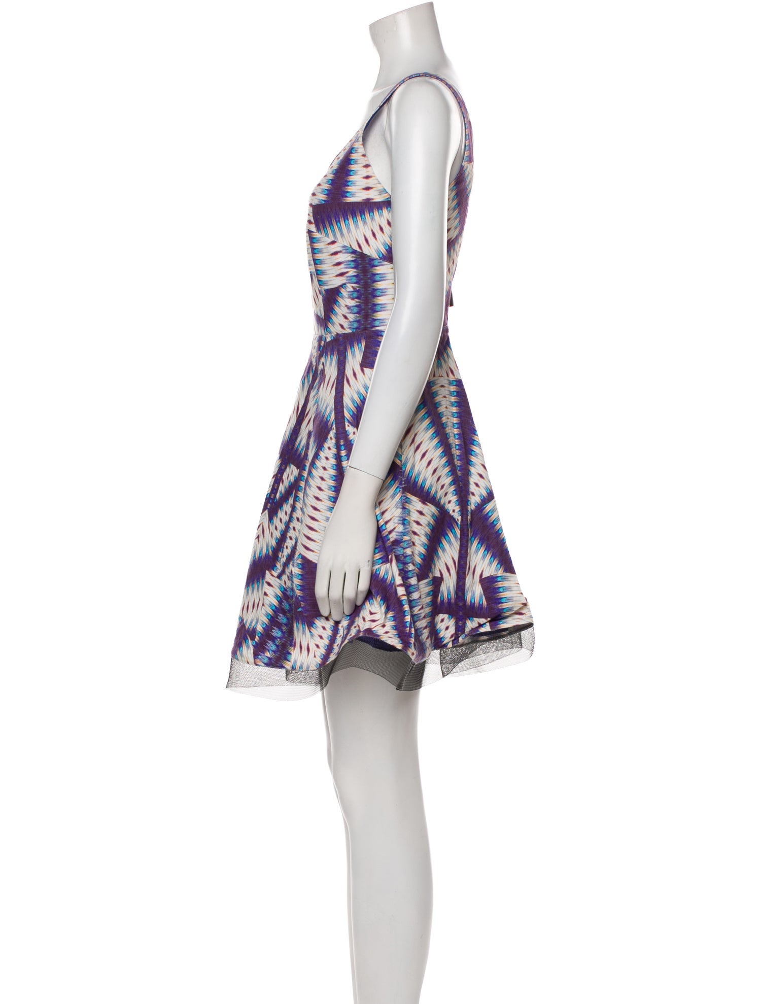 Nicole Miller Printed Mini Dress