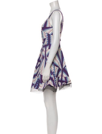 Nicole Miller Printed Mini Dress